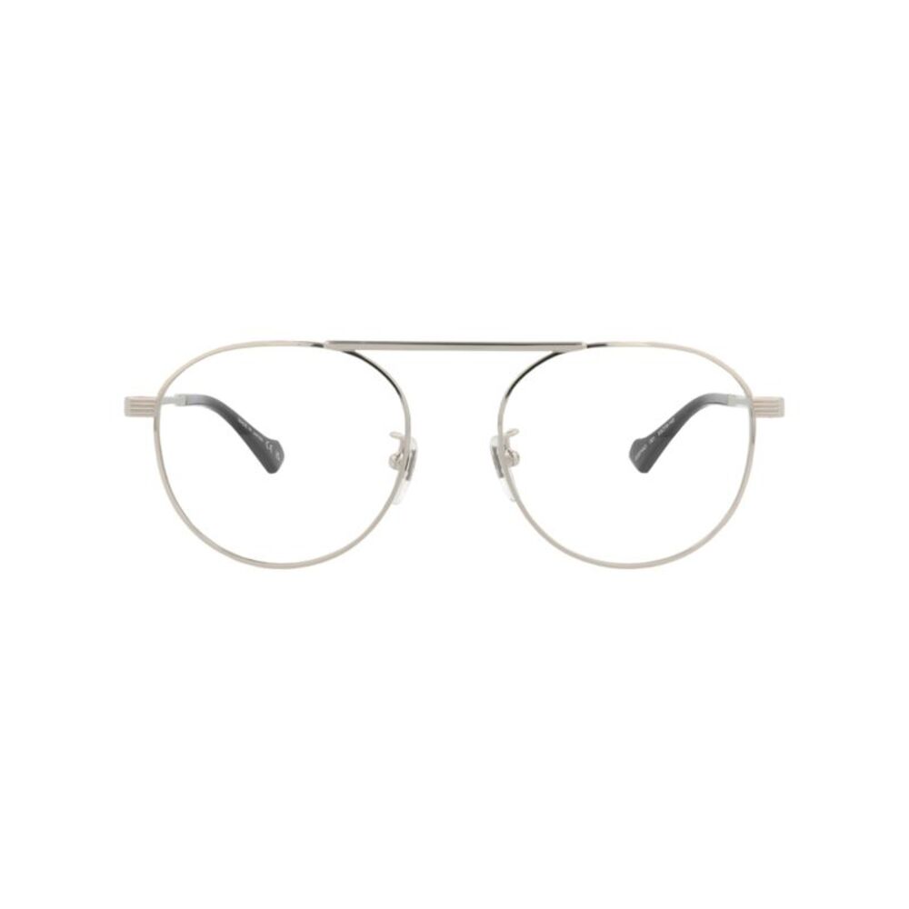 Gucci Round-Frame Metal Optical Frames Silver Men… - image 1